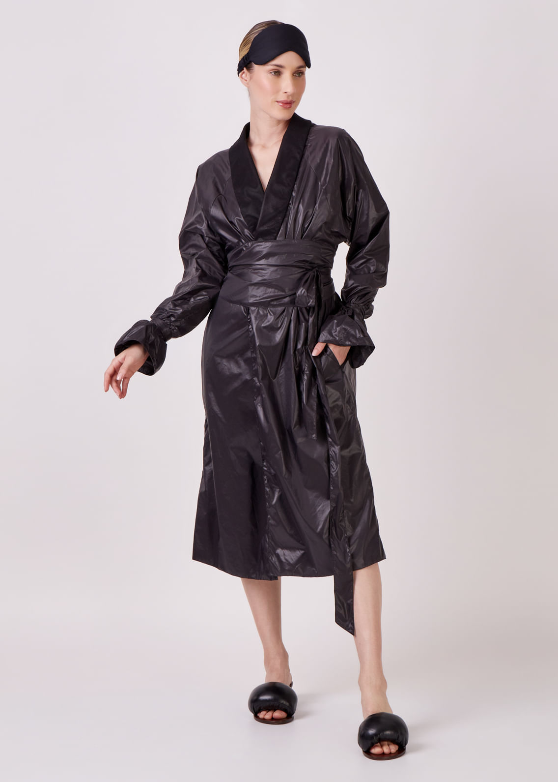 Trench Coat Robe Nylon Tela | Balletto